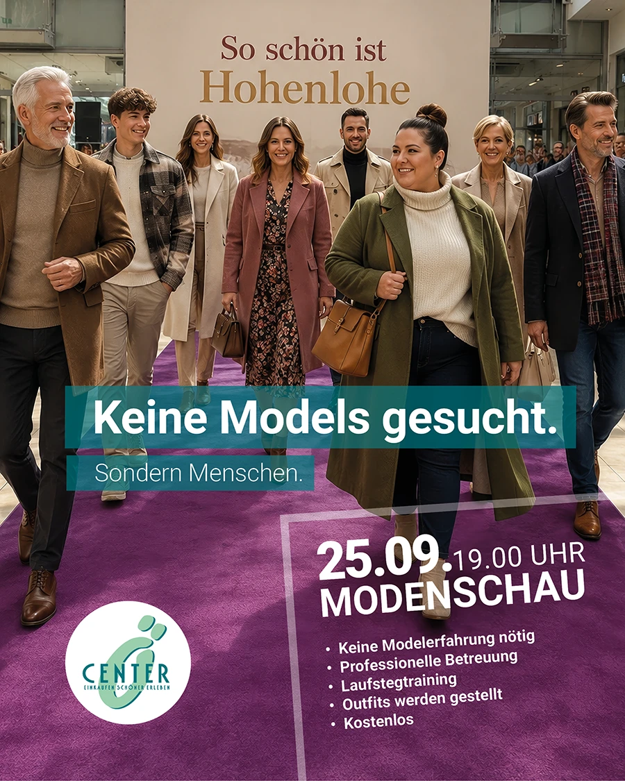 Keine Models gesucht, sondern Menschen.