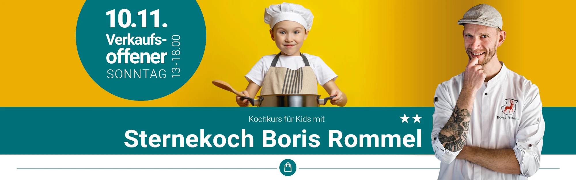 Kochkurs für Kids mit Sternekoch Boris Rommel im Ö-Center